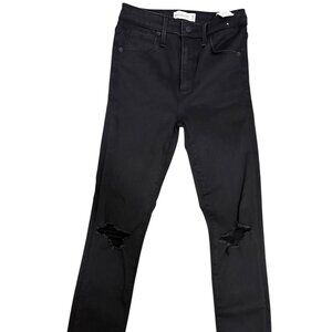 Abercrombie & Fitch Black High Rise Super Skinny Ankle Jeans Size 25 Denim NWT
